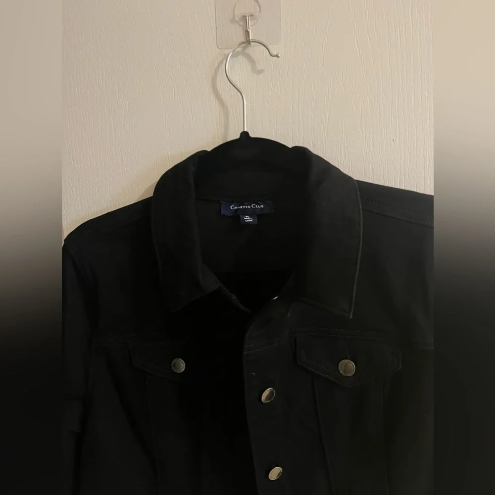 NWT black jacket - Charter Club - Size Large petite - Picture 3 of 5